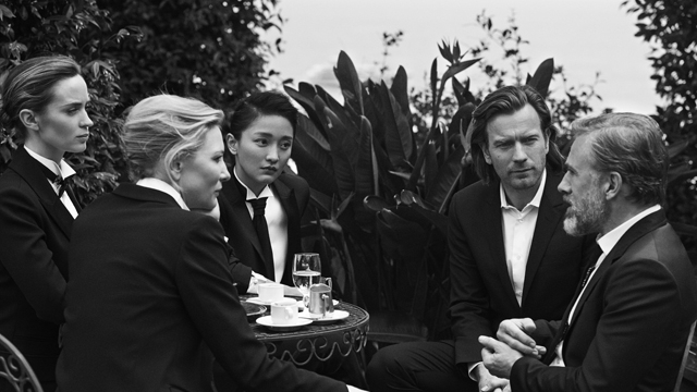 Die Schauspieler Cate Blanchett, Emily Blunt, Zhou Xun, Ewan McGregor und Christoph Waltz.